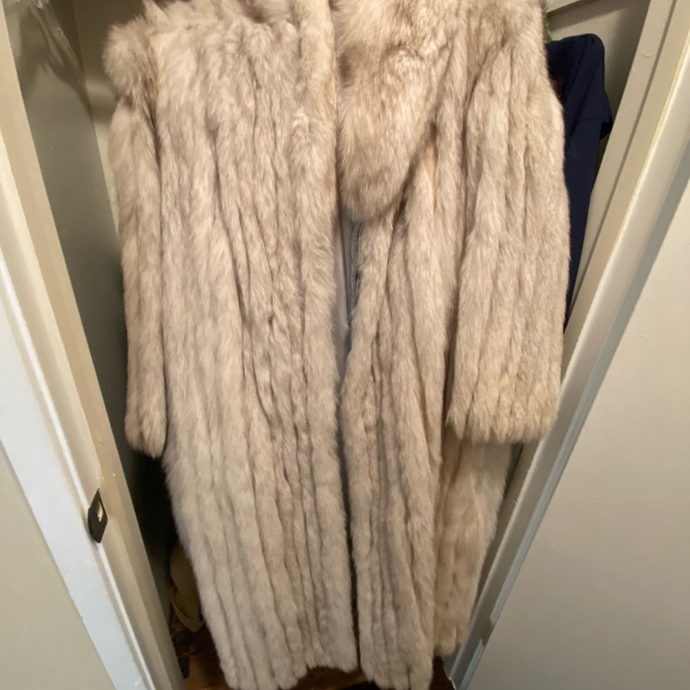 Blue Fox Full Length Coat